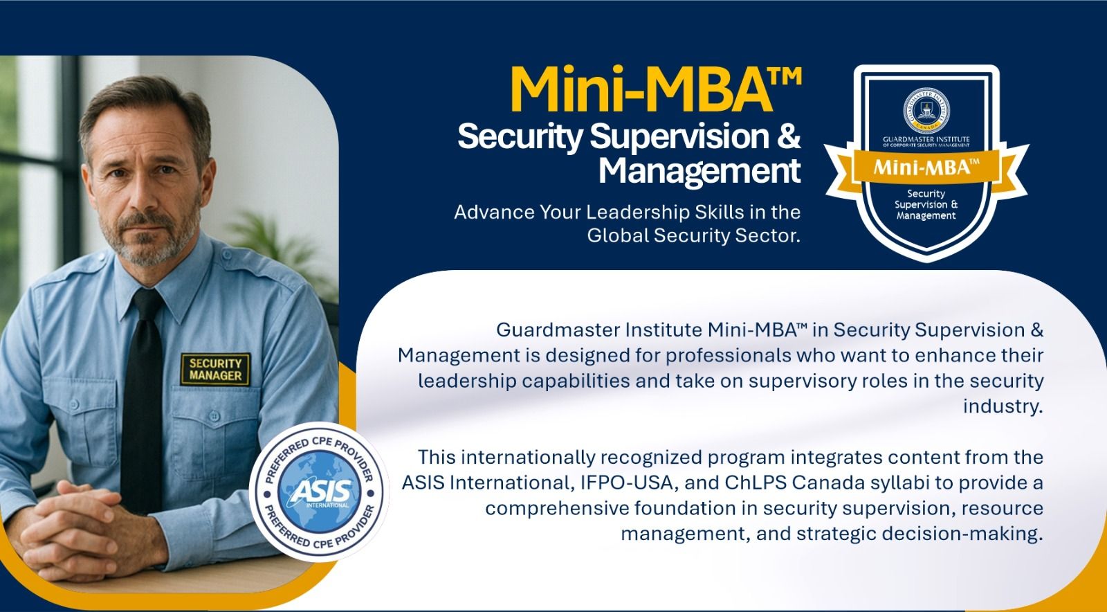Mini-MBA in Security Supervision and Management – Leadership