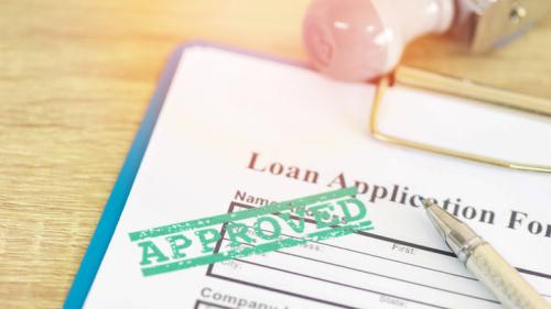 loan with approved stamp