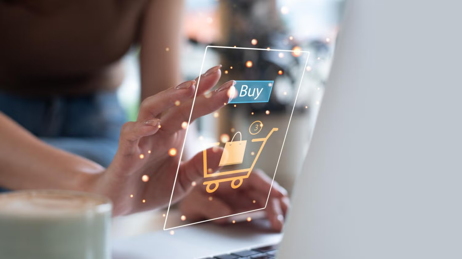 online shopping cart graphic