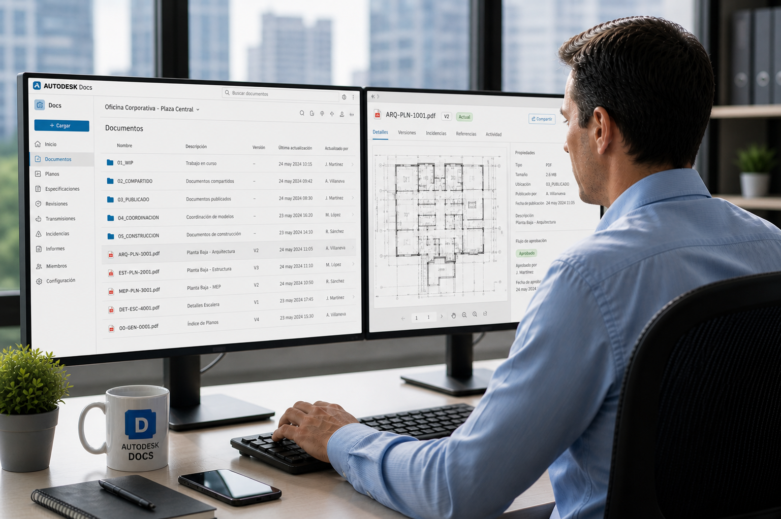 Coordinación BIM en Autodesk Forma Data Management: Incidencias, Revisión y Flujos de Aprobación