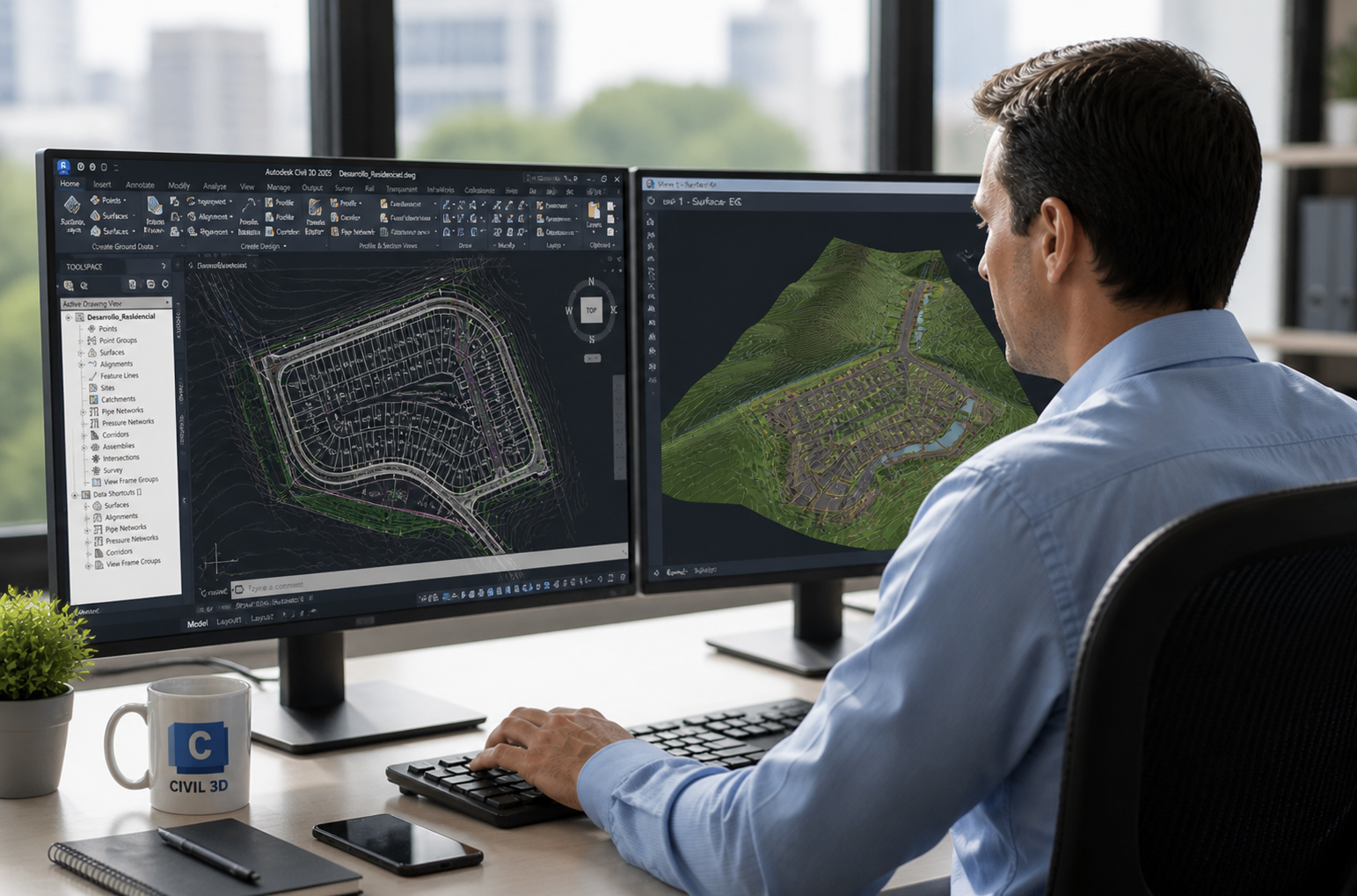 Civil 3D Profesional: Corredores, Secciones y Documentación BIM