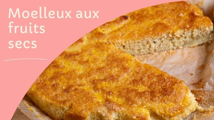 Des fruits à coques comme matière pâtissière légère