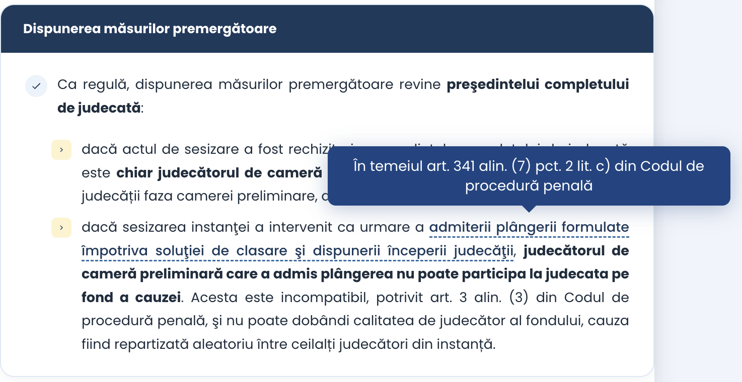 Trimiteri legale interactive eLexa