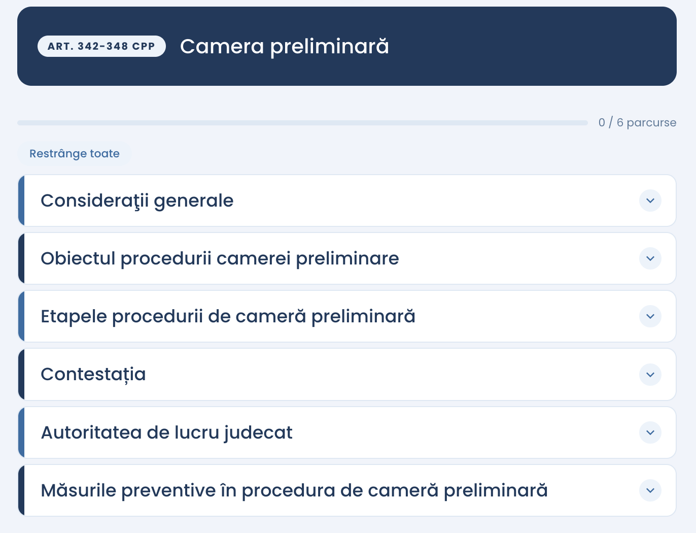 Extras Program Drept procesual penal - Partea specială