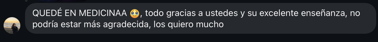 Testimonio real de estudiante M30M