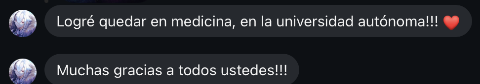 Testimonio real de estudiante M30M