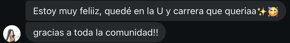 Testimonio real de estudiante M30M