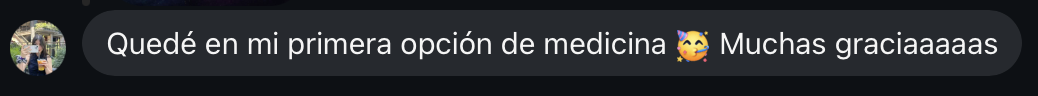 Testimonio real de estudiante M30M