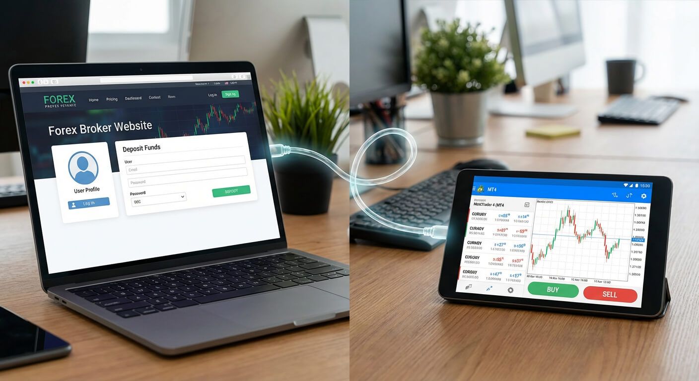 فرآیند احراز هویت (KYC) و اسکن پاسپورت با گوشی موبایل برای افتتاح حساب واقعی فارکس