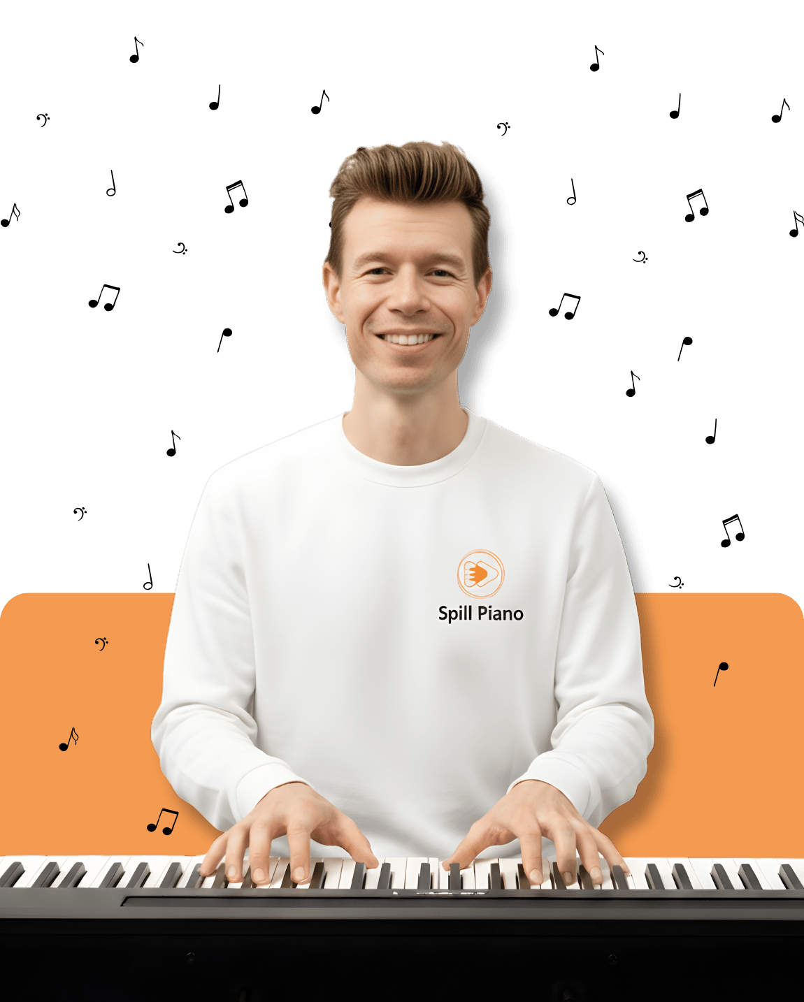 Spill Piano – hender over pianotangenter