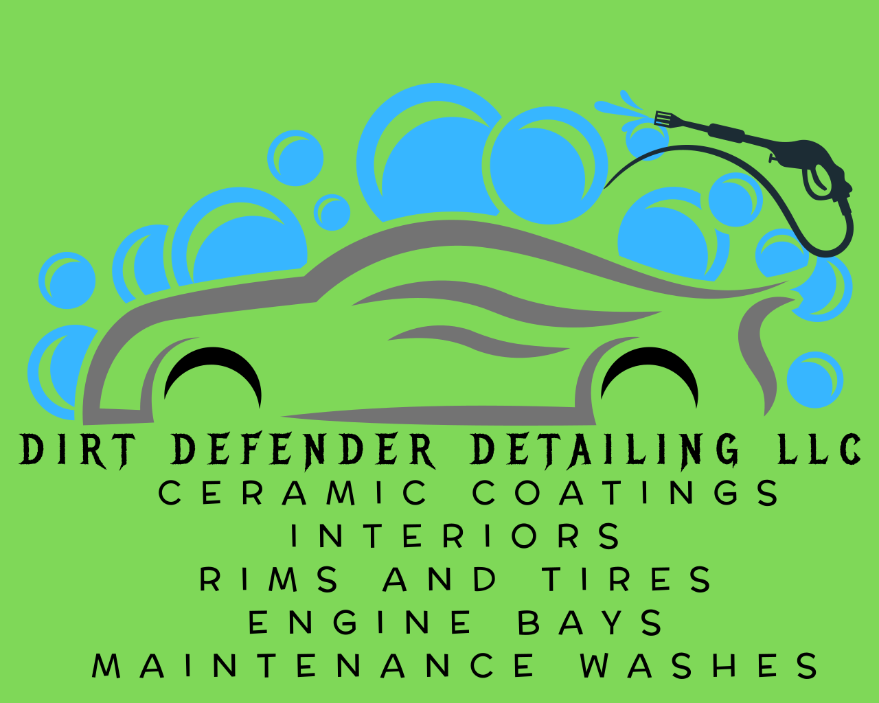 Dirt Defender Detailing logo in Sturgeon Bay Wisconsin