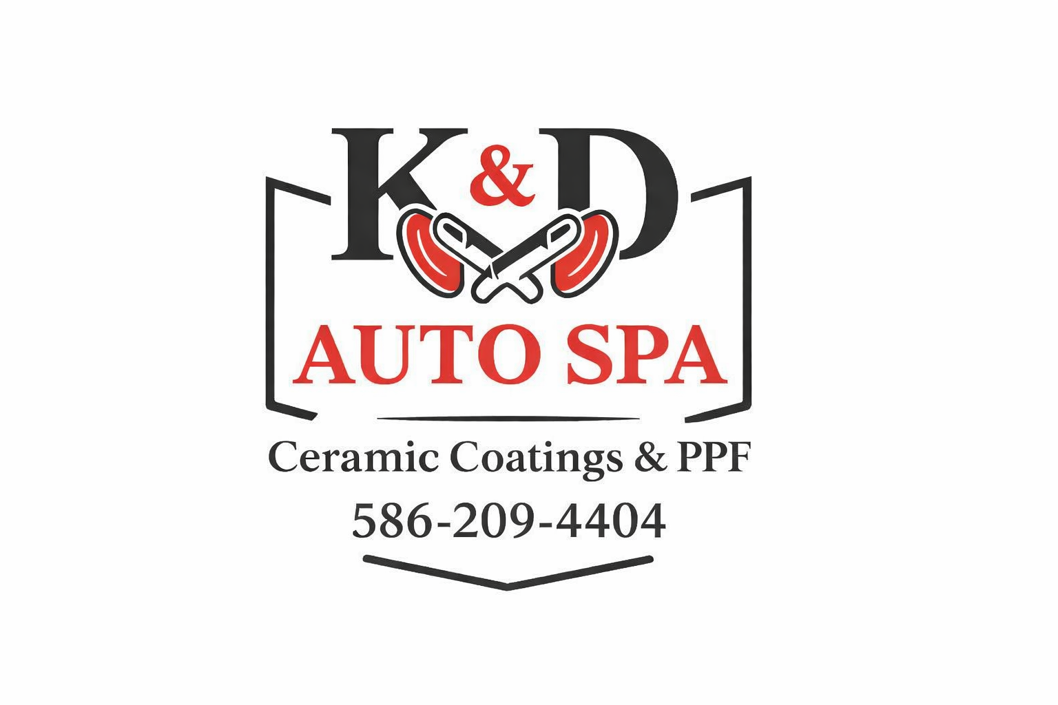 K&D Auto Spa logo in Shelby Township Michigan
