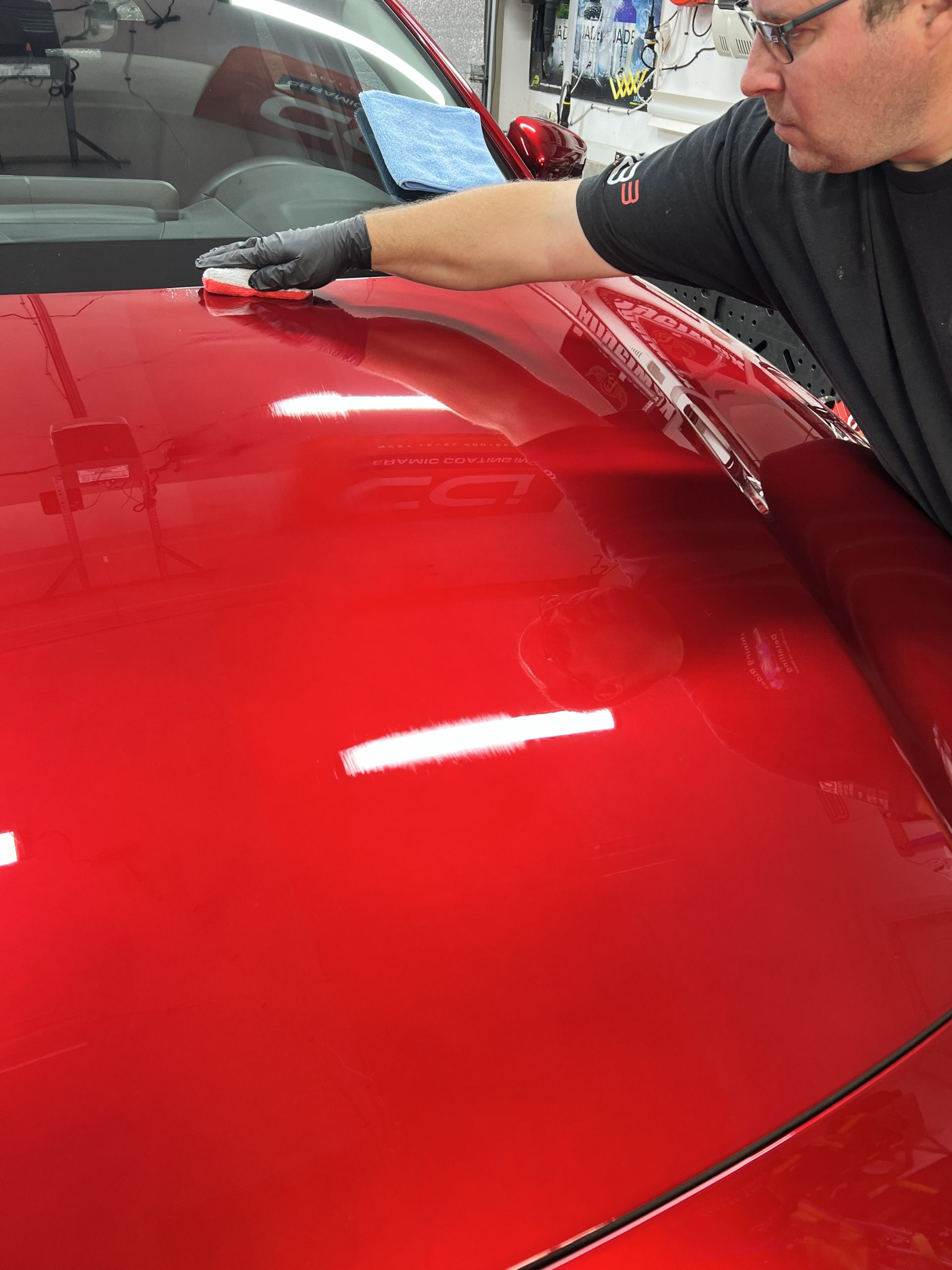 Paint protection and ceramic coating installation by Shining Rides Detailing