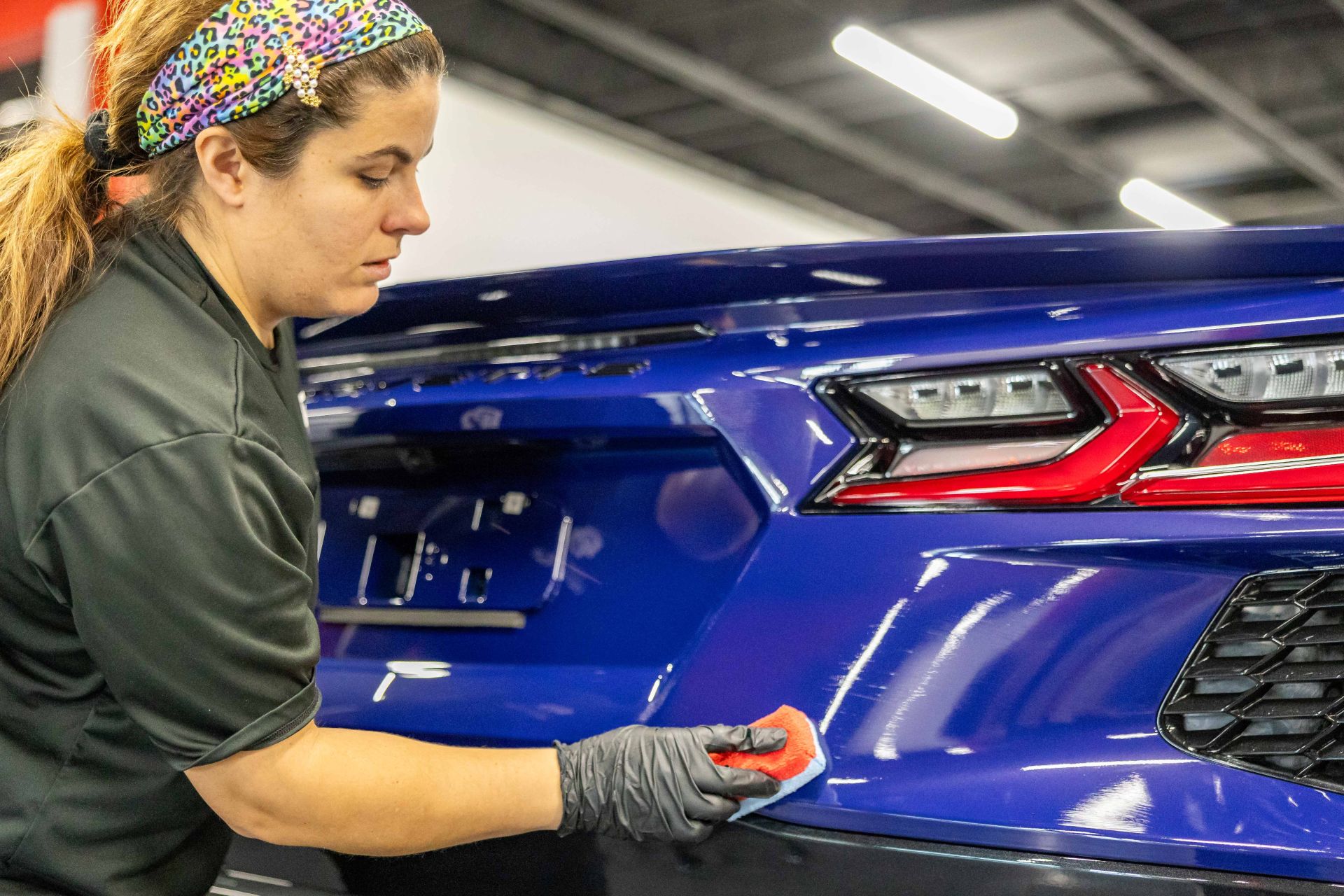 Paint protection and ceramic coating installation by Dayton Detailing