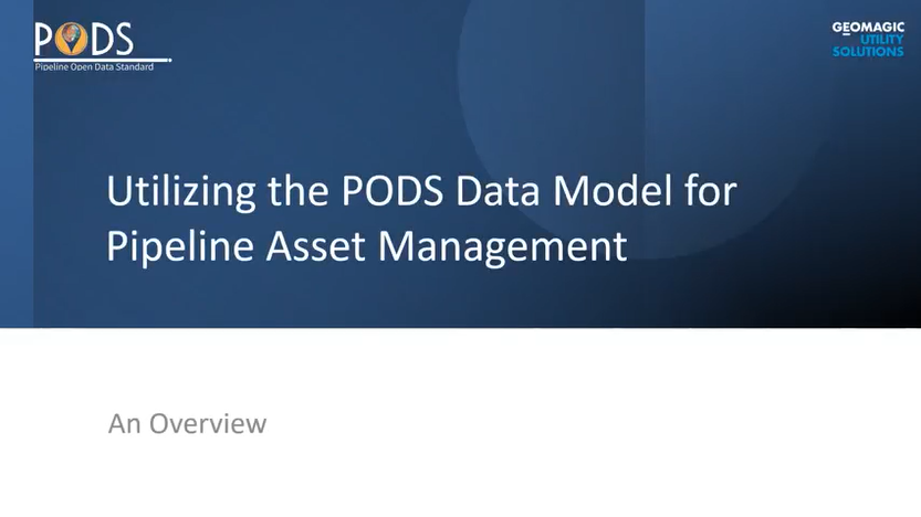 PODS Data Model for Pipeline Asset Management