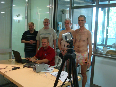 Group photo of the five team members named in the caption.