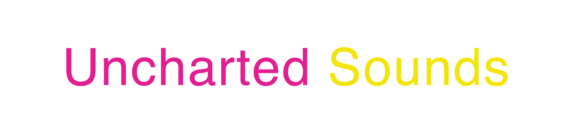 Uncharted Sounds' written logo 