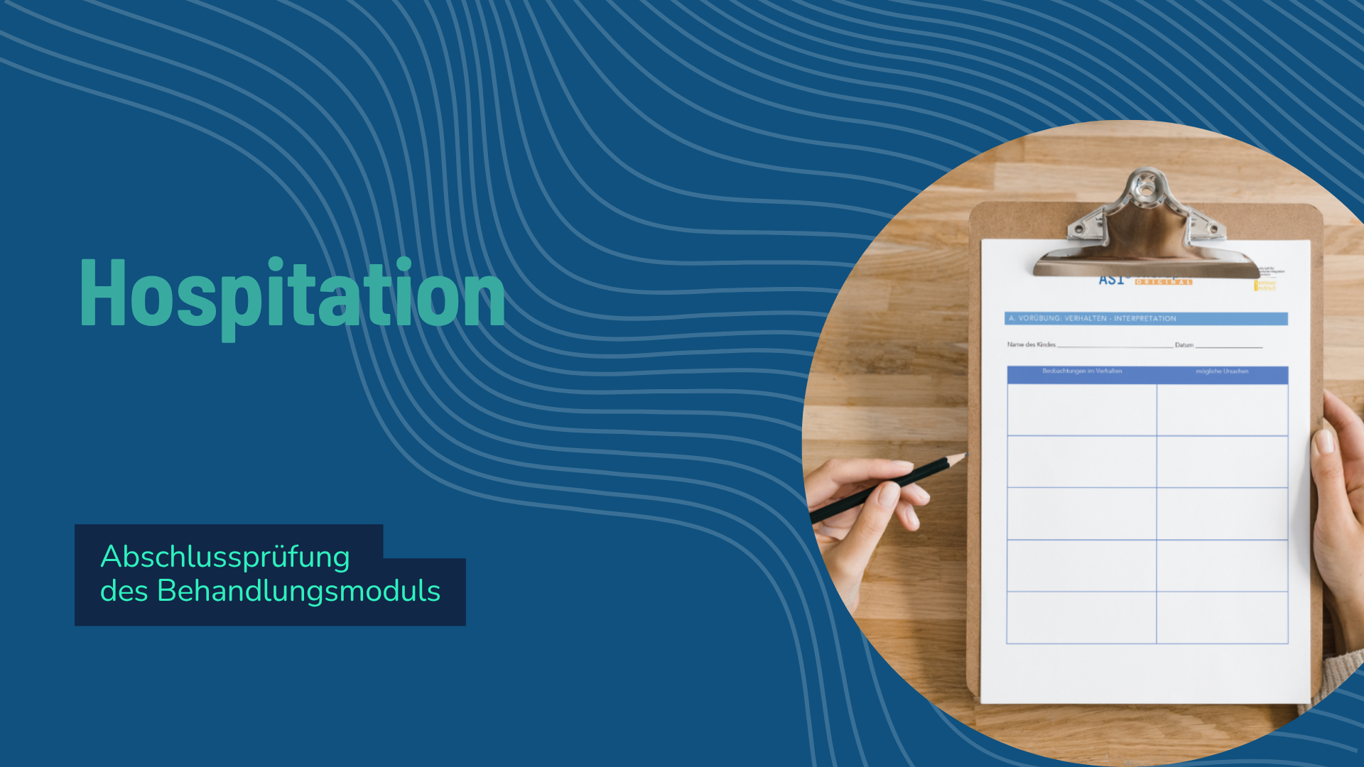 ASI® Hospitation – Abschlussprüfung des Behandlungsmoduls