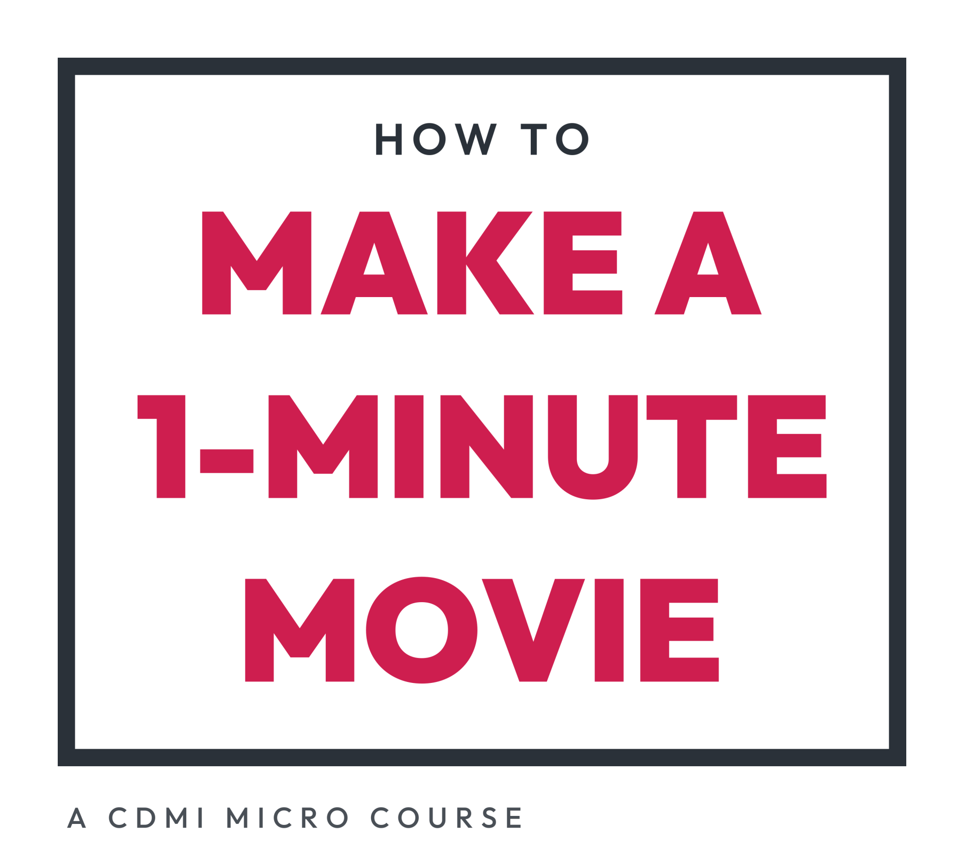 How to Make a 1-min video holding logo
