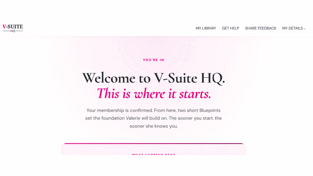 Get access to V-Suite HQ