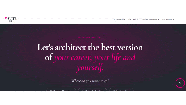 Open your V-Suite HQ library