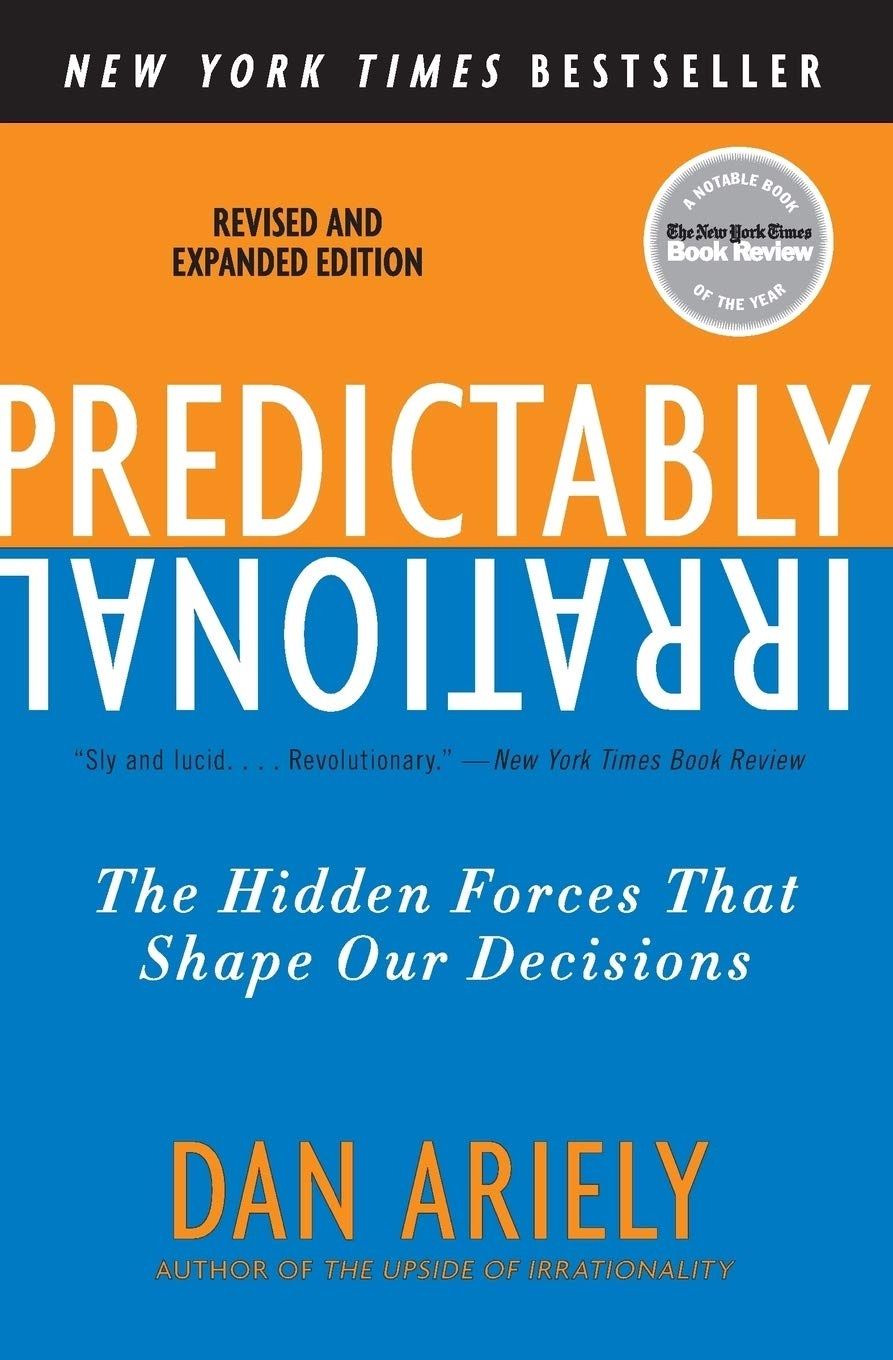 כריכת הספר Predictably Irrational מאת דן אריאלי