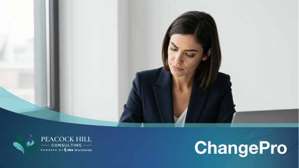 AIM Community Office Hours session - instructor presenting change management diagram