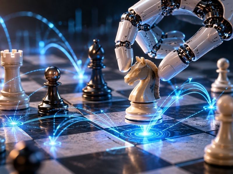 AI tactics — many small, replaceable moves