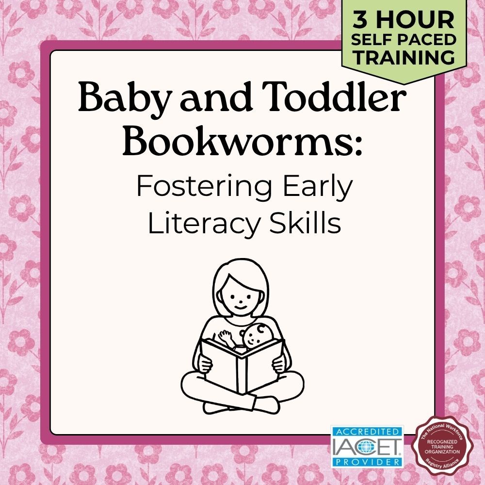 Course cover for Baby and Toddler Bookworms child care training
