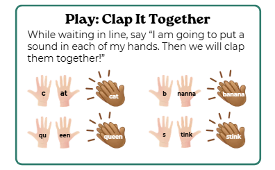 clap it together onset and rime activities for preschool.