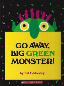 go away big green monster book