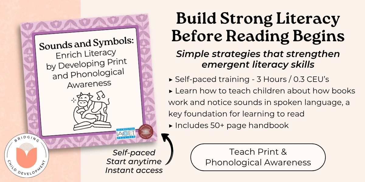 training card for Sounds and Symbols with short description.
