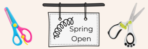 spring open scissor examples