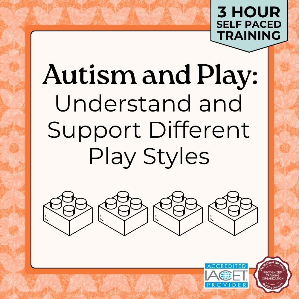 Course cover for Autism and Play child care training