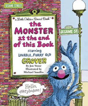 moster at end of book book cover