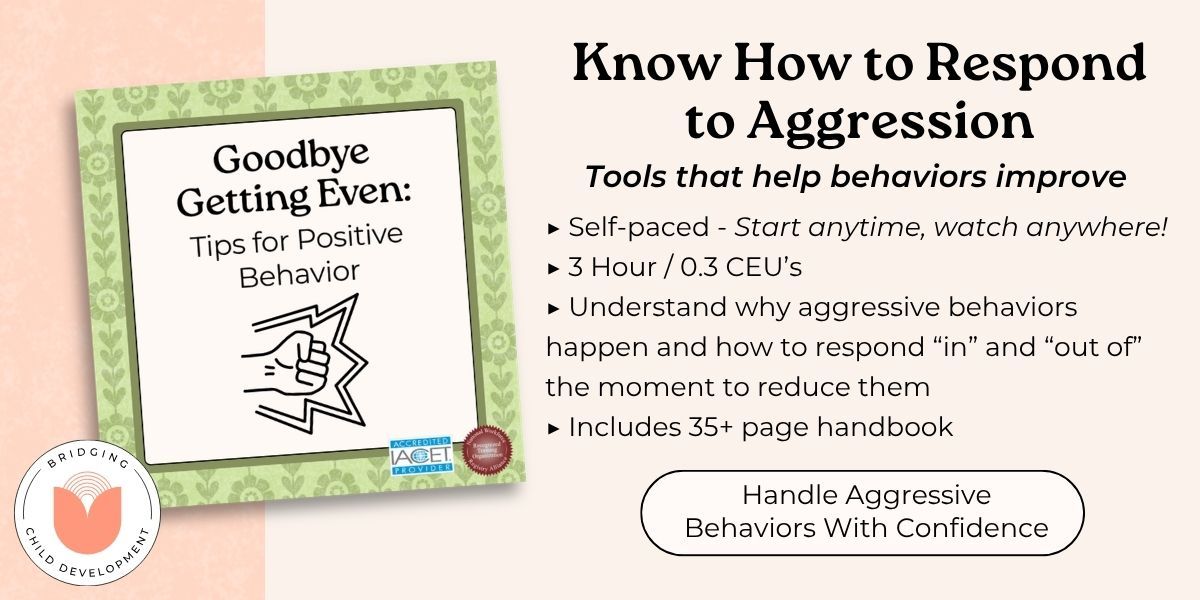 training card for behavior training for preschool teachers with button to purchase