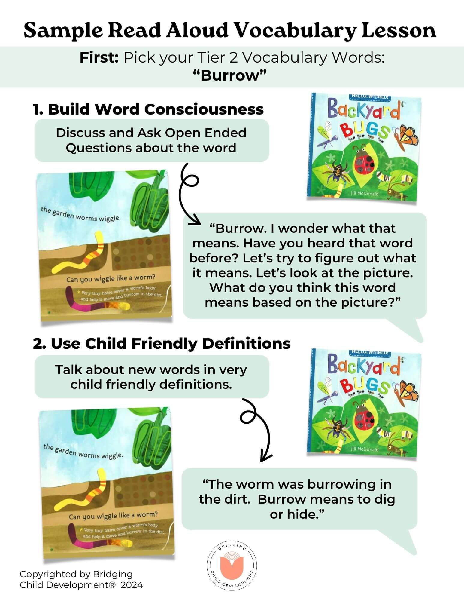 teaching vocabulary flow chart
