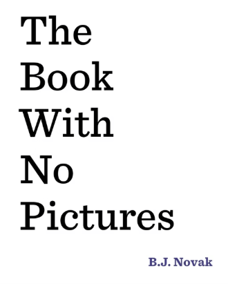 the book with no pictures book covers