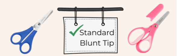 blunt tip scissor examples