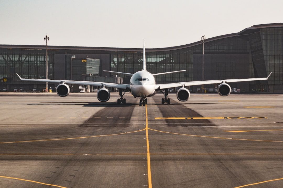 Aircraft on tarmac at terminal