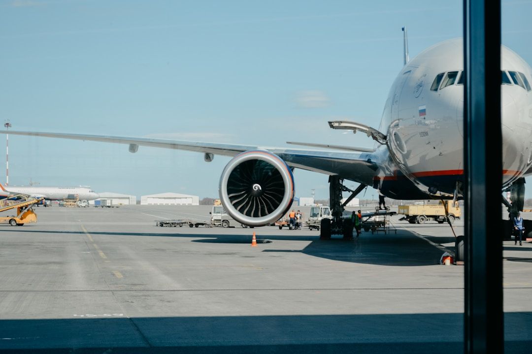 Aircraft at terminal