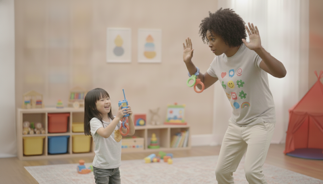 child measuring themselves against the wall