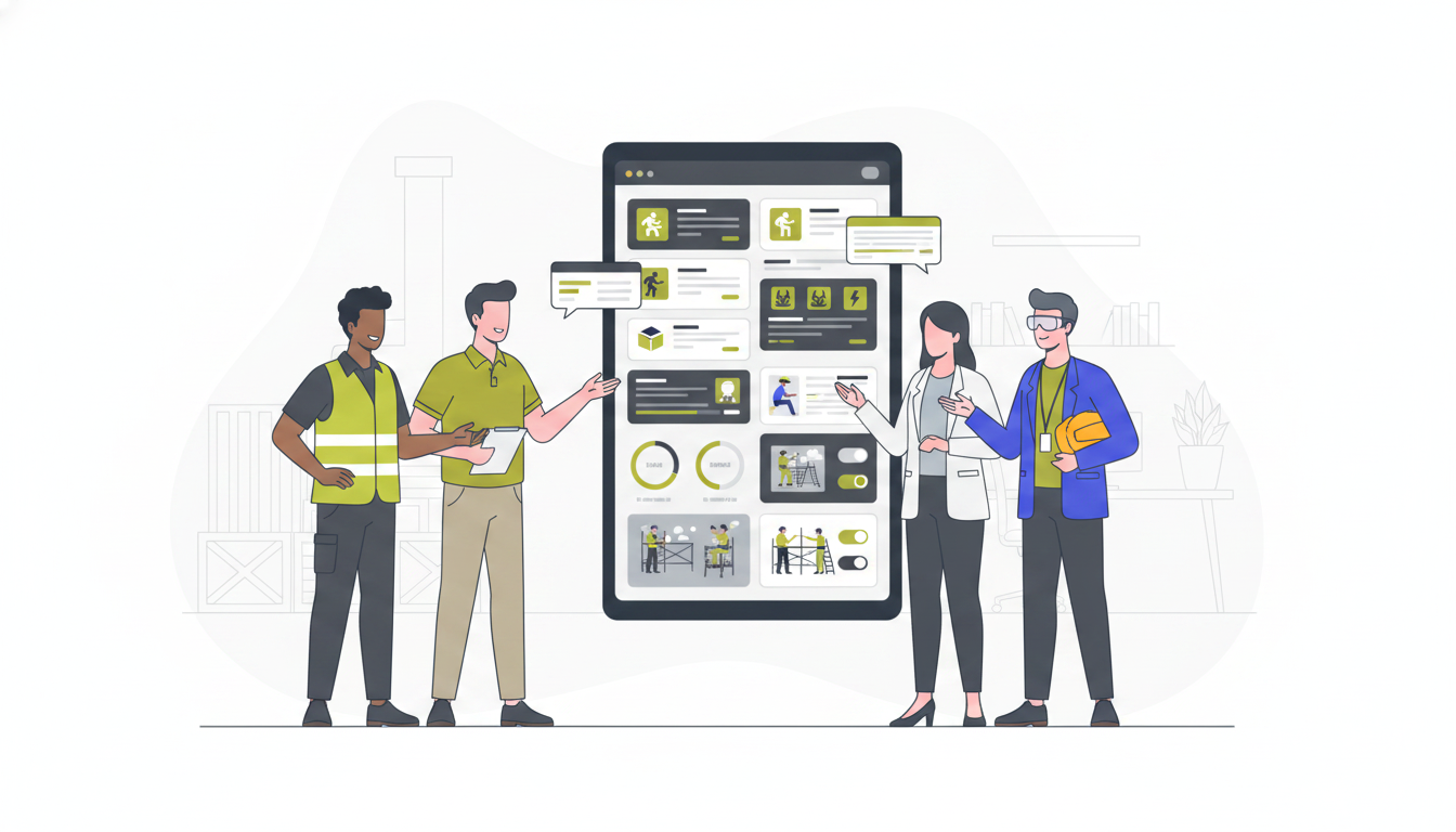 RiskReady Academy WHS online training dashboard with workers and managers