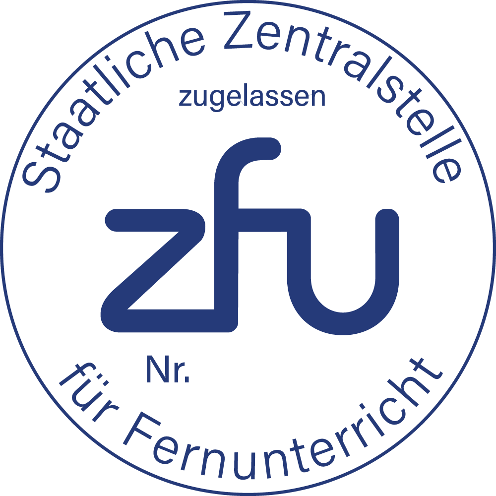 Siegel ZFU Fernlehrgang zugelassen
