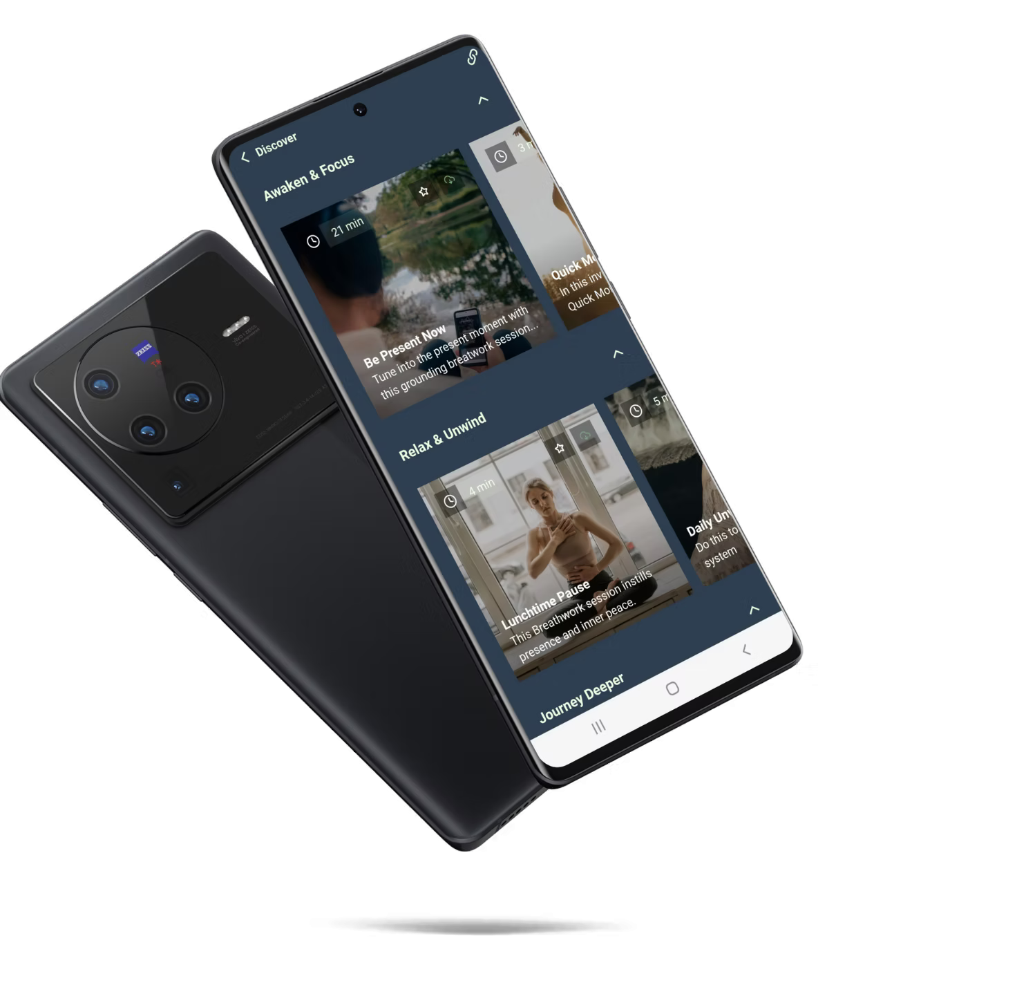 PRANABEAT app on a phone