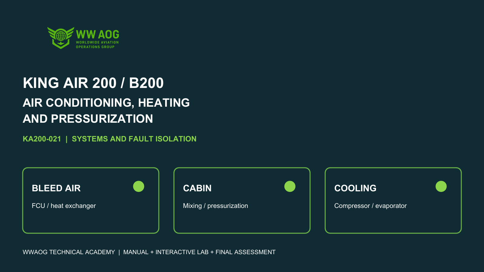 WWAOG King Air 200/B200 environmental systems course