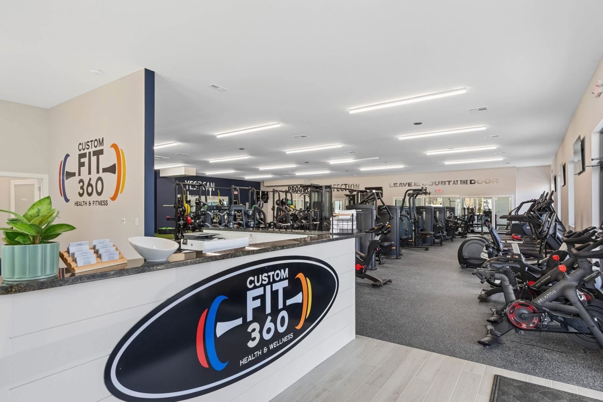 CustomFit360 front desk and training studio