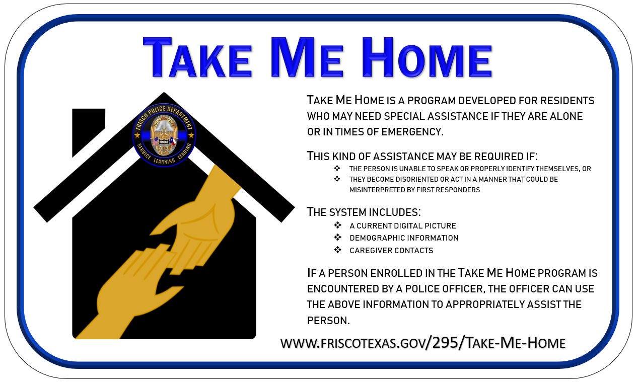 "Take Me Home" Assistance Program