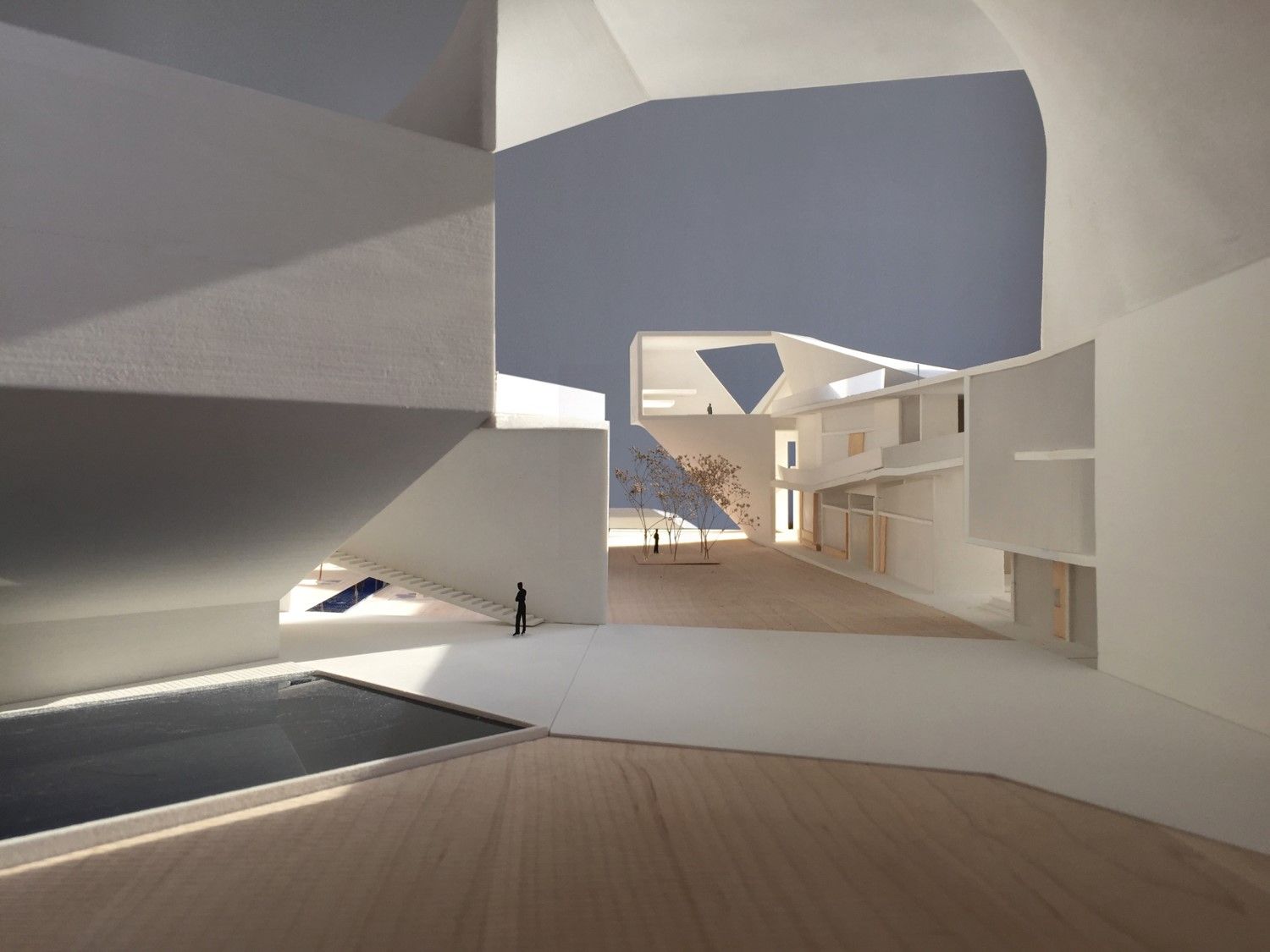 <span>Model photo from proposed new Doctorate Building for the National University of Colombia, courtesy of Steven Holl Architects</span>