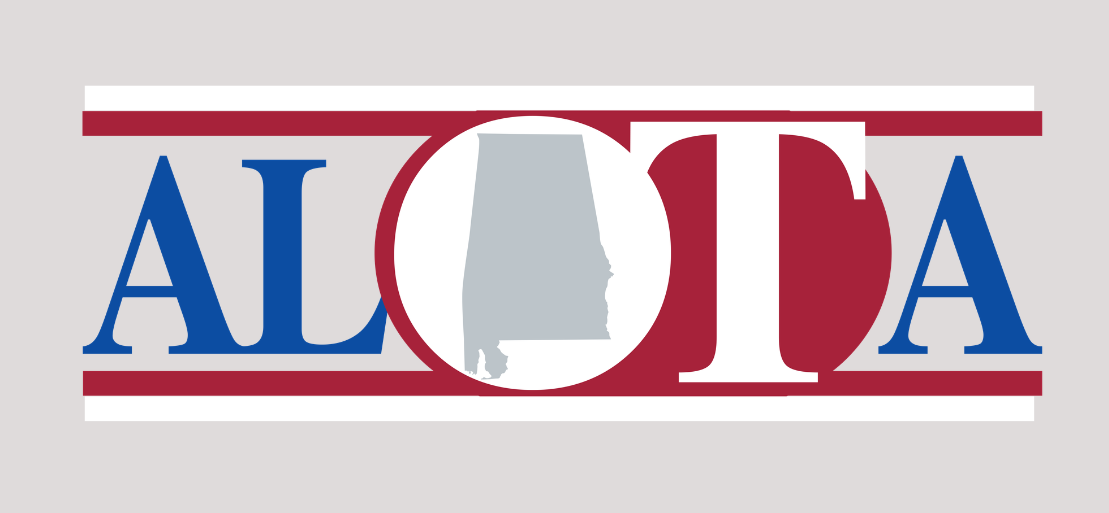 logo of the nevada occupational therapy association, a grey outline of the state of Nevada on the left with the initials NOTA to the right, with Nevada Occupational Therapy Association beneath the initials in navy